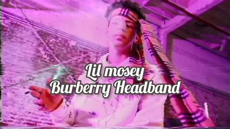 lil mosey burberry headband lyrics